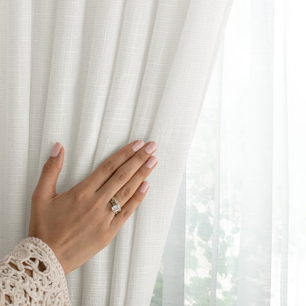 Krēmkrāsas aizkars 140x270 cm Valeta – Restilo-image-3