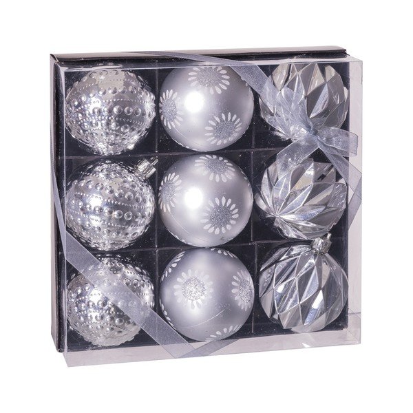 Ziemassvētku eglītes rotājumi (9 gab.) – Casa Selección