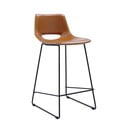 Konjakbrūns mākslīgās ādas bāra krēsls (sēdekļa augstums 65 cm) Zahara – Kave Home