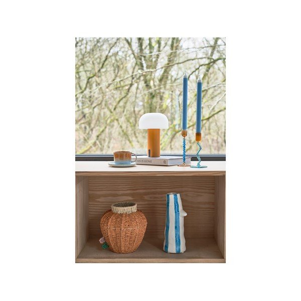 Balta/oranža LED galda lampa (augstums 22,5 cm) Styles – Villa Collection-image-4