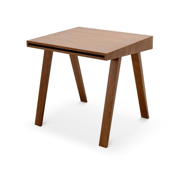 Brūns galds ar oša koka kājām EMKO, 80 x 70 cm-image-3