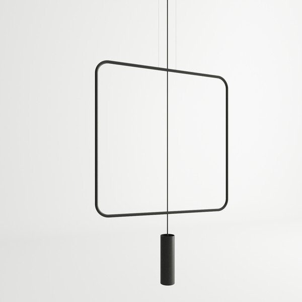 Melna metāla piekaramā lampa RANA – Thoro-image-2