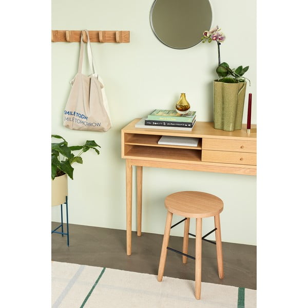 Dabīga toņa ozola masīvkoka sienas pakaramais Nomad – Hübsch-image-4