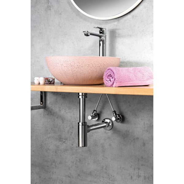 Spīdīgas sudraba krāsas stāvošs jaucējkrāns izlietnei Pax – Sapho-image-3