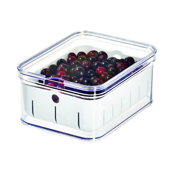 Caurspīdīga uzglabāšanas kaste ar vāku iDesign, 21 x 16 cm-image-1