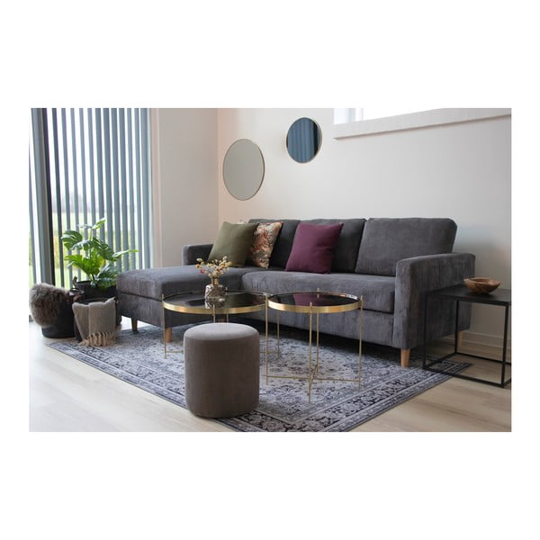 Apaļš sienas spogulis ar misiņa metāla rāmi House Nordic Jersey, ø 60 cm-image-2