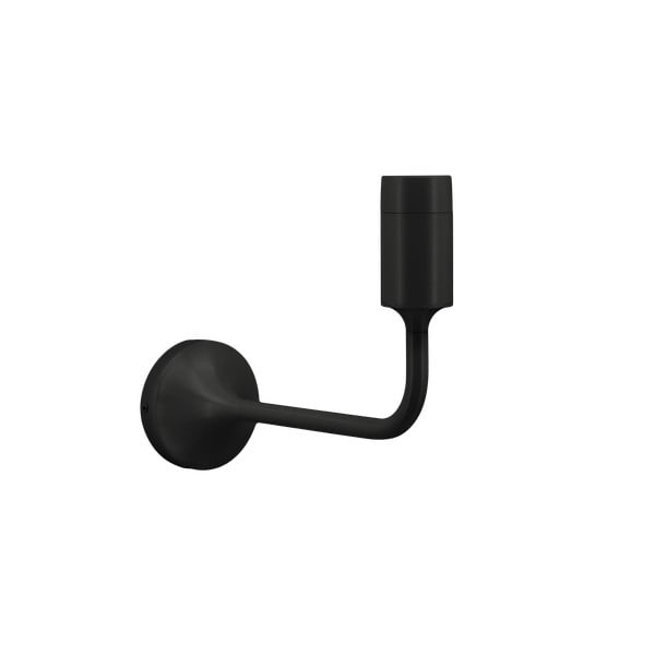 Melna metāla sienas lampa bez abažūra Santé – UMAGE