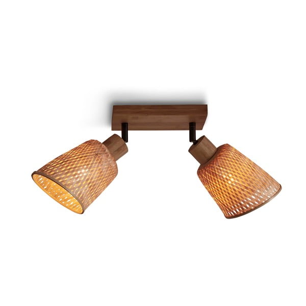 Dabīga toņa griestu lampa ar bambusa abažūru ø 15 cm Java – Good&Mojo