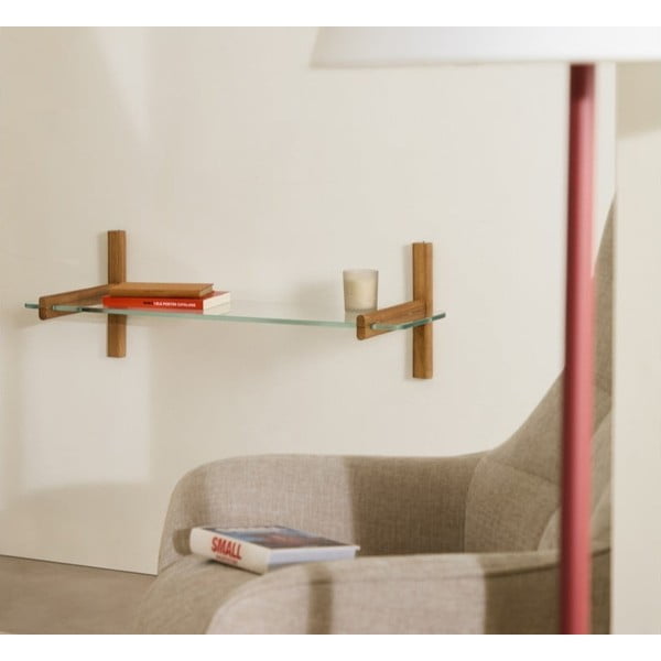 Stikla plaukts moduļu plauktu sistēmai 110x1 cm Sitra – Kave Home-image-1