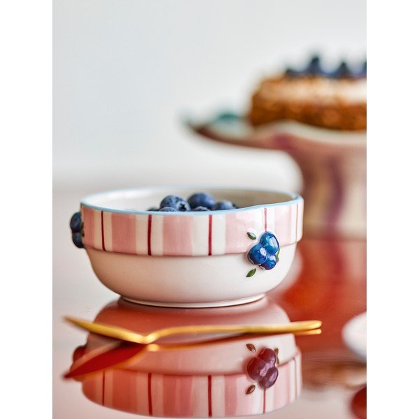 Rozā/krēmkrāsas keramikas zupas bļodiņas (4 gab.) 295 ml Carry – Bloomingville-image-1