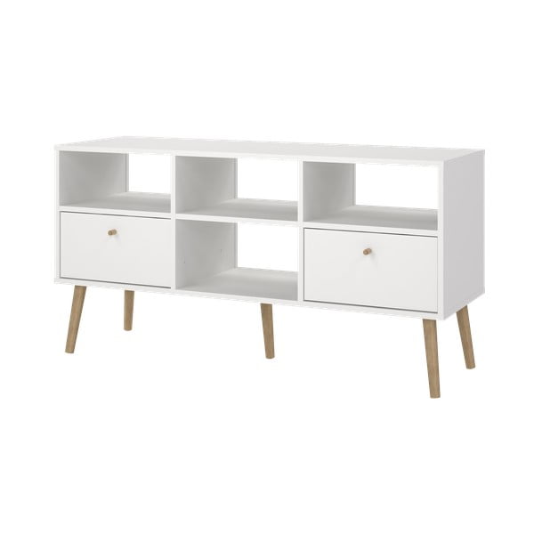 Balts TV galdiņš 117x61 cm Bodo – Tvilum-image-3