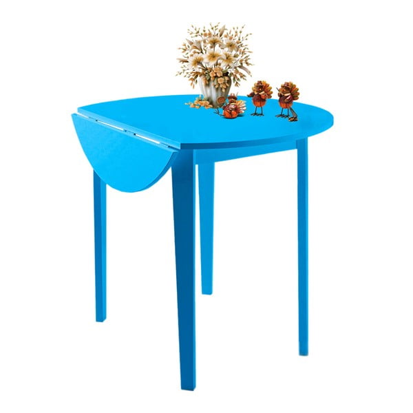 Zils izvelkamais pusdienu galds Støraa Trento Quer, ⌀ 92 cm