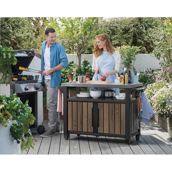 Dārza bāra galds 134x52 cm Deco – Keter-image-1