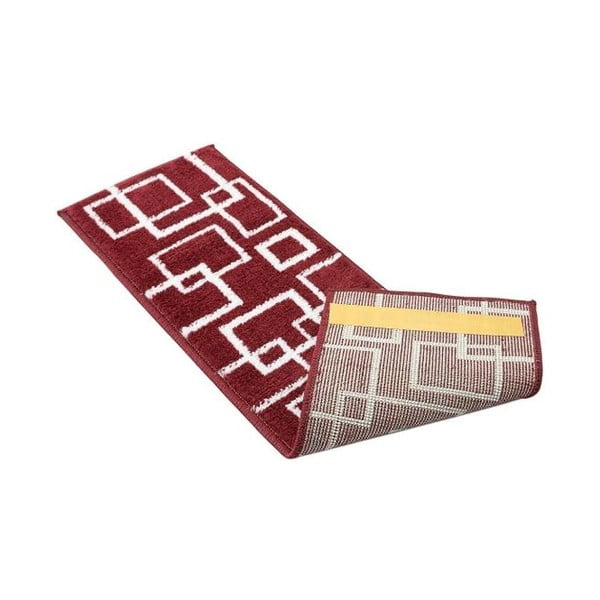 Sarkani kāpņu paklāji (13 gab.) 22x73 cm Geometric – Mila Home