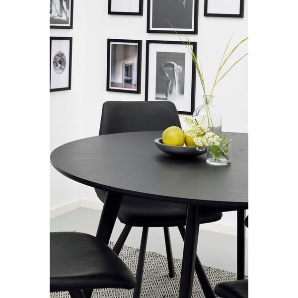 Melns ēdamgalds Rowico YuRAi , ∅ 115 cm-image-1