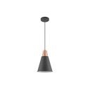 Melna piekaramā lampa ar metāla abažūru ø 22 cm Gianni – GTV