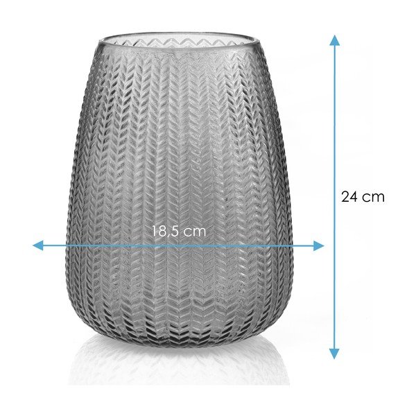 Zaļa stikla vāze (augstums 24 cm) Sevilla – Restilo-image-3