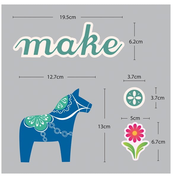 Uzlīmes Fanastick Small Colorful Horses-image-3