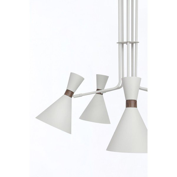 Balta piekaramā lampa ar metāla abažūru ø 86,5 cm Hoodies – Light & Living-image-4