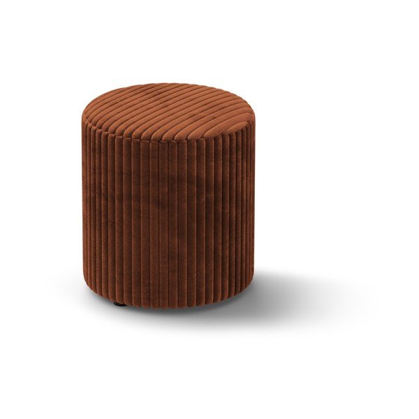 Ķieģeļu sarkans velveta pufs Dia – Micadoni 