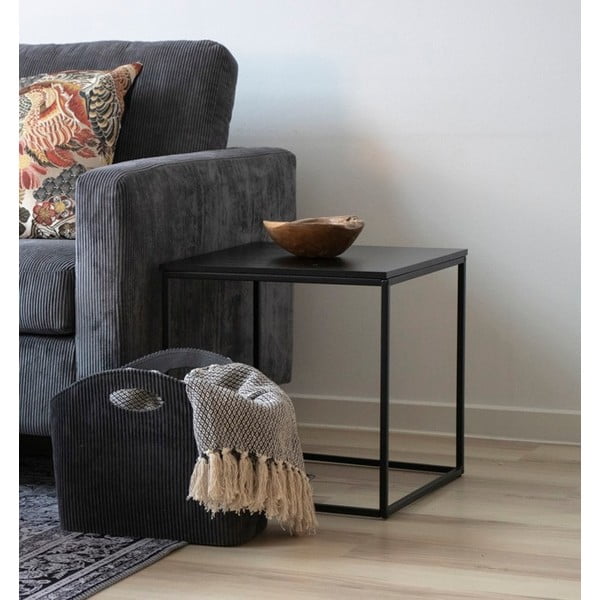 Melns sānu galdiņš House Nordic Vita, 45 x 45 cm-image-1