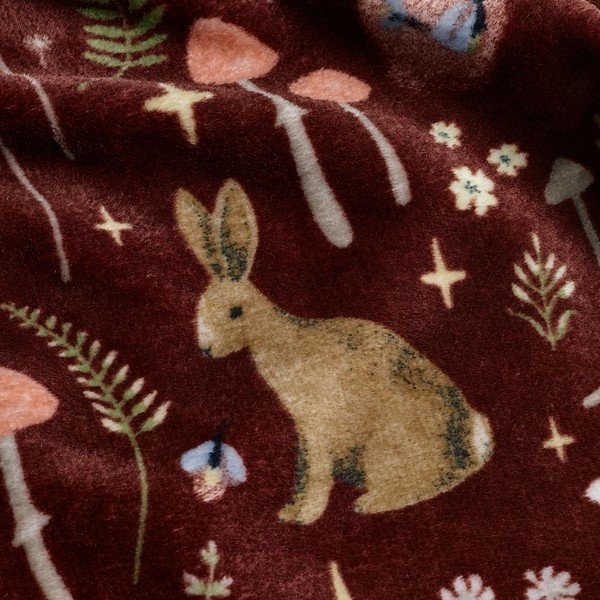 Tumši brūns pleds 130x170 cm Enchanted Twilight Animals – Catherine Lansfield-image-3