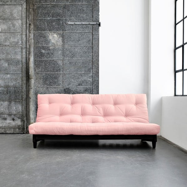 Dīvāns gulta Karup Fresh Wenge/Pink Peonie