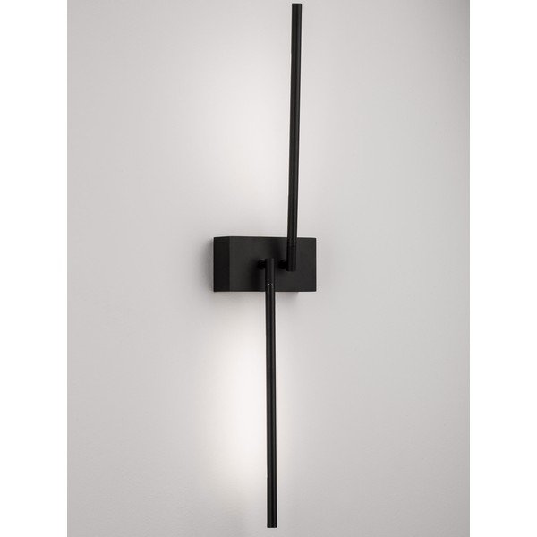 Melna metāla LED sienas lampa ar saliekamu konstrukciju Raccio – Nova Luce-image-3