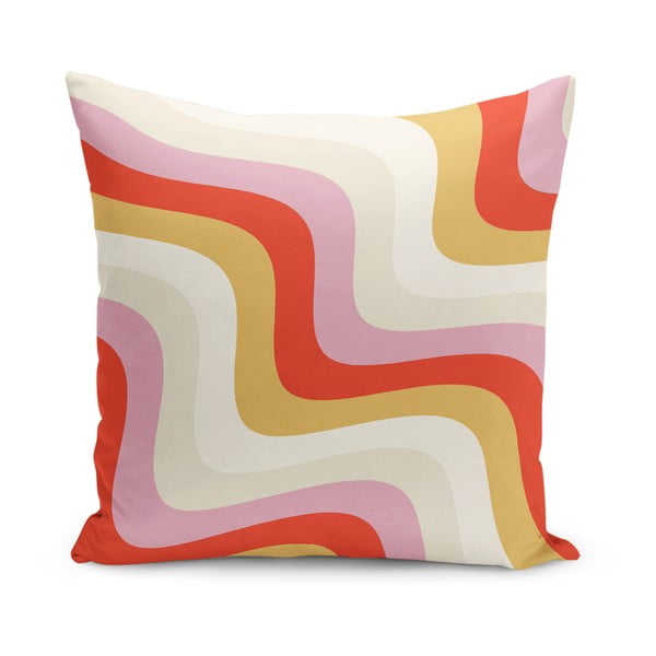 Spilvendrāna 43x43 cm Creamy Raspberry Swirl – Mila Home
