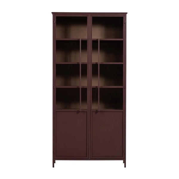 Bordo metāla vitrīna 99x203x45 cm Exhibit – WOOOD