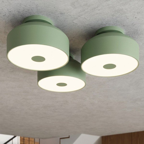 Salvijas zaļa tērauda griestu lampa ø 30 cm Omiq – Sollux-image-3