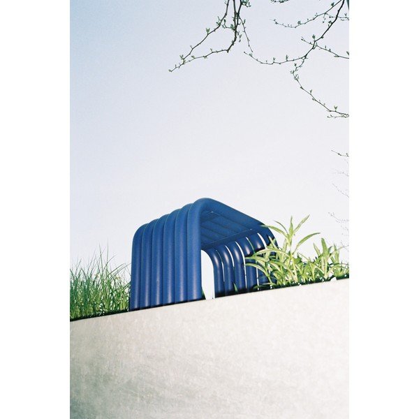 Zils metāla dārza krēsls Nokk – noo.ma-image-2