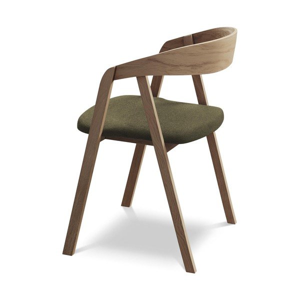 Zaļš masīvkoka ēdamistabas krēsls Erika – Makamii-image-3