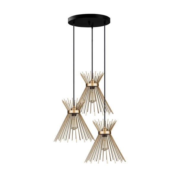 Metāla piekaramais lukturis zelta krāsā ø 34 cm Izmir – Squid Lighting-image-2