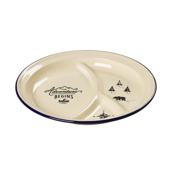 Gentlemen's Hardware emaljas šķīvis ar dalītu plāksni-image-1