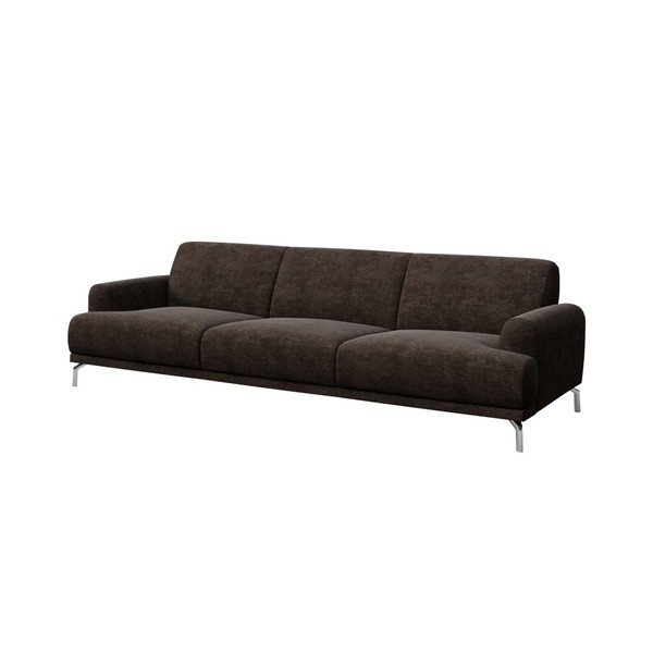 Tumši brūns dīvāns MESONICA Puzo, 240 cm-image-1