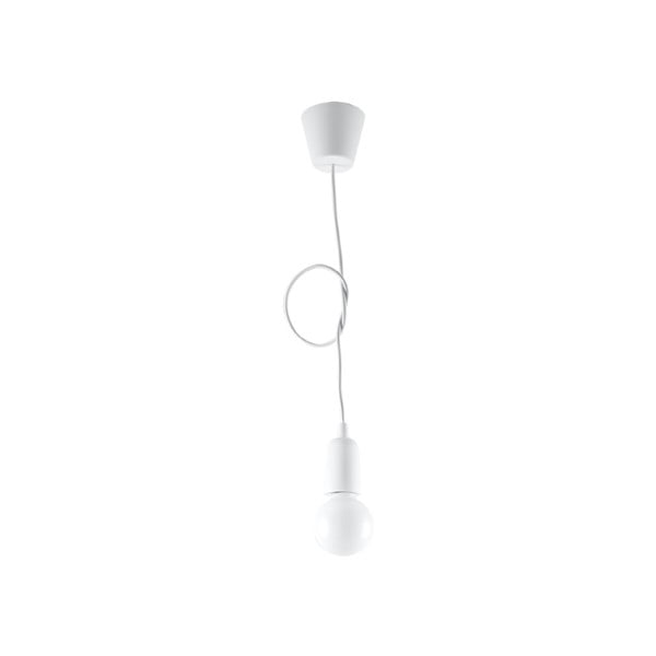 Balta piekaramā lampa ø 5 cm Rene – Nice Lamps