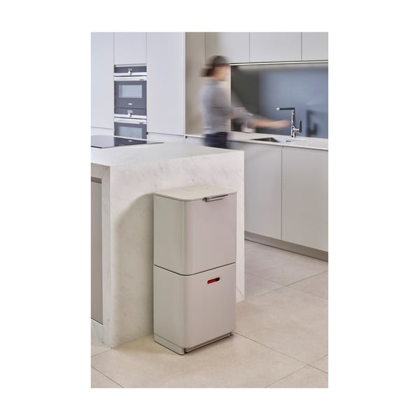 Bēša atkritumu šķirošanas tērauda atkritumu tvertne 60 l Totem Max – Joseph Joseph-image-4