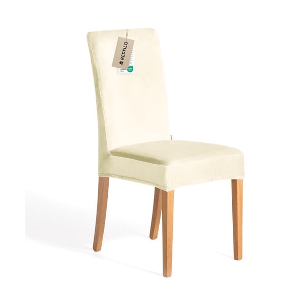 Krēmkrāsas uzvelkami pārvalki krēslam (4 gab.) 48 cm Sento – Restilo-image-3