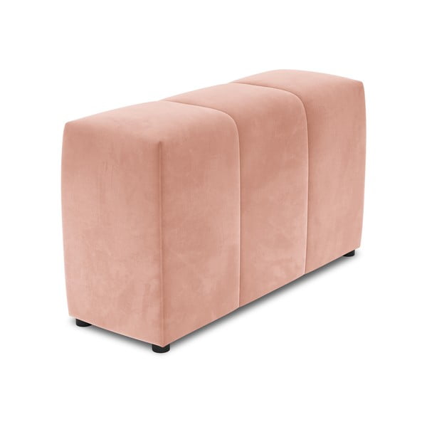 Rozā samta atzveltne modulārajam dīvānam Rome Velvet – Cosmopolitan Design 