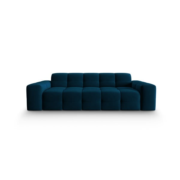 Tumši zils samta dīvāns 222 cm Kendal – Micadoni Home