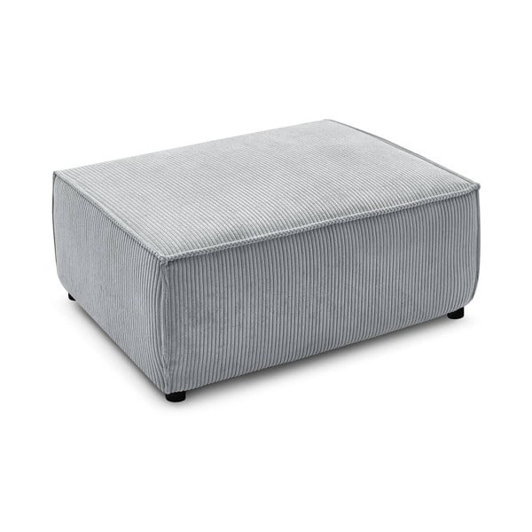 Gaiši pelēks velveta pufs Nihad – Bobochic Paris-image-3