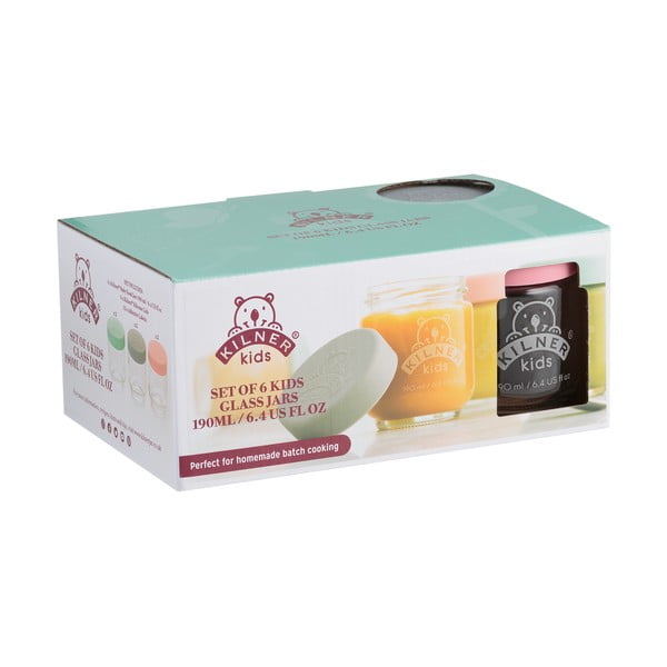 Bērnu ēdiena burkas (6 gab.) 190 ml – Kilner-image-1