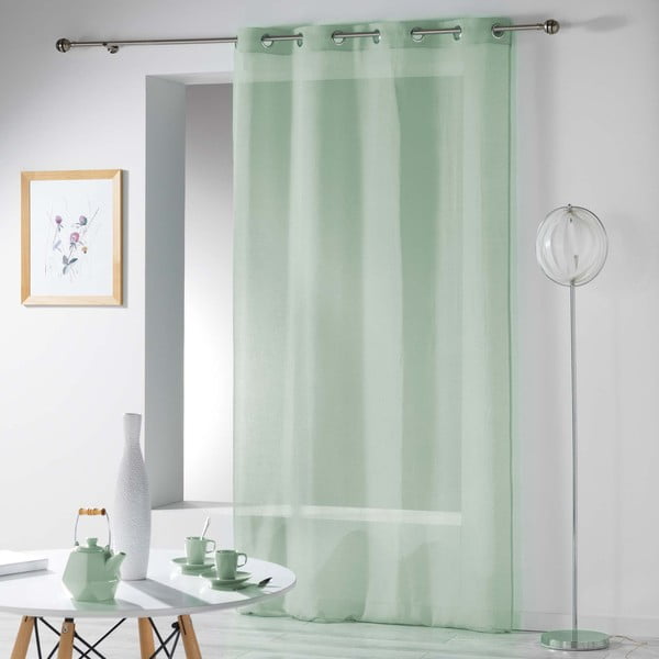 Gaiši zaļš dienas aizkars 140x240 cm Telma – douceur d'intérieur-image-2