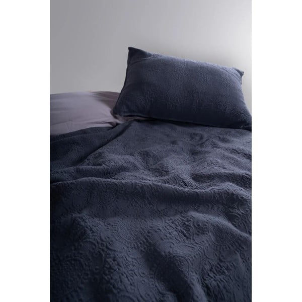 Tumši pelēks žakarda gultas pārklāja un spilvendrānas komplekts 240x260 cm Jacquard – Mila Home Luxury-image-1