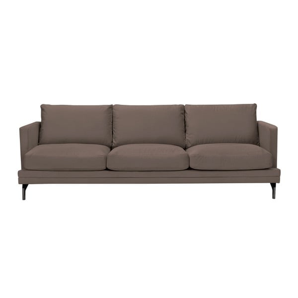 Brūns dīvāns ar kāju balstu melnā krāsā Windsor & Co Sofas Jupiter
