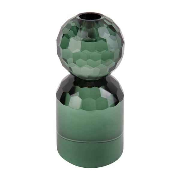 Zaļš stikla svečturis Crystal Art – PT LIVING-image-2