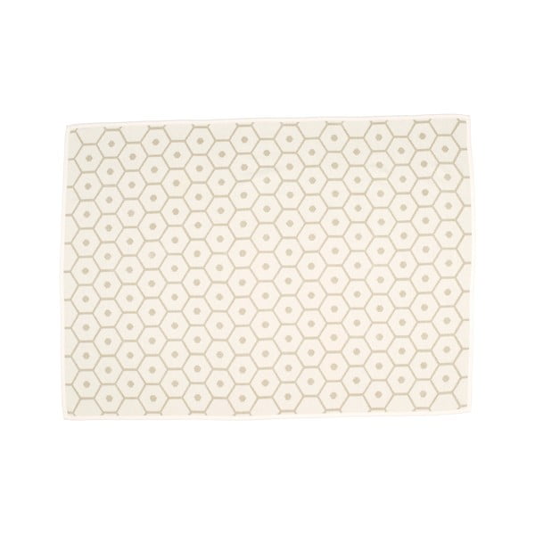 Krēmkrāsas pleds no vilnas maisījuma 140x180 cm Honey Sand – Pappelina-image-1