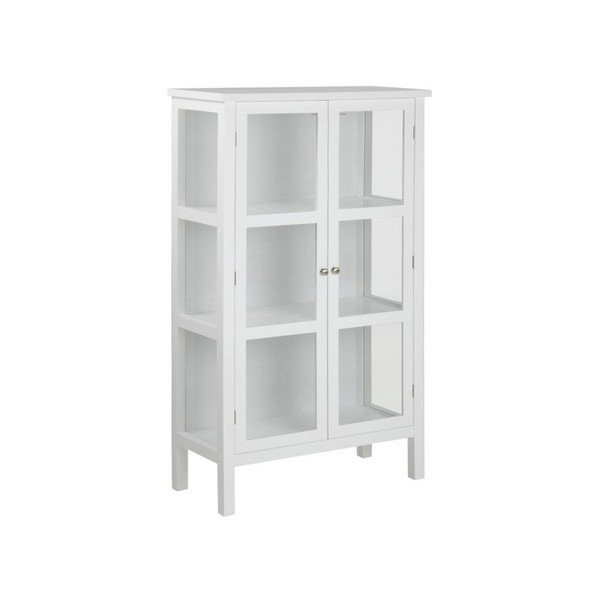 Balta divdurvju vitrīna Actona Eton, augstums 136,5 cm-image-2