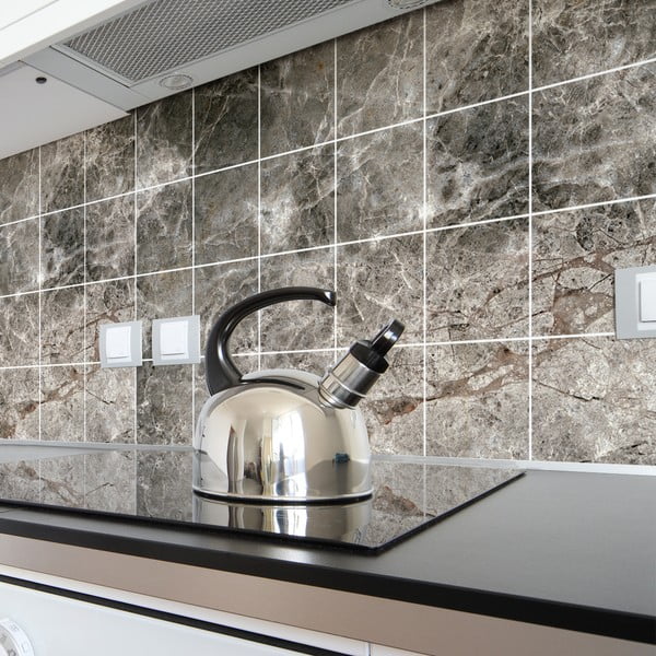 Uzlīmju komplekts flīzēm (24 gab.) 15x15 cm Marble Tiles Venezia – Ambiance-image-4